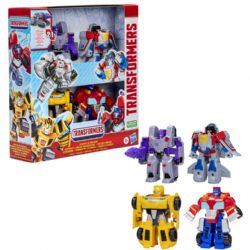 TRANSFORMERS AUTOBOTS CONTRE DECEPTICONS - PACK DE 4 FIGURINES